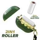 idrop [ 2 IN 1 ] Portable Hair Sticker Roller & Polyester Wire Brush with Refill Roller  / Penggelek Pelekat Rambut & Berus Polyester Mudah Alih / 太空舱双头粘毛器(细毛刷+粘毛器)