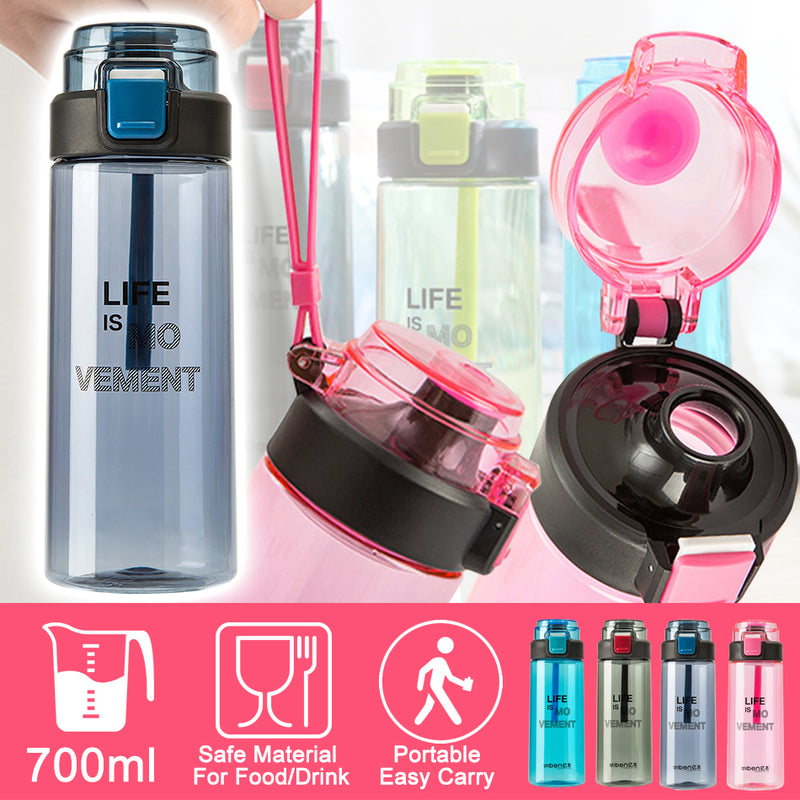 idrop 700ml Portable Flip Lid Sports Drinking Bottle