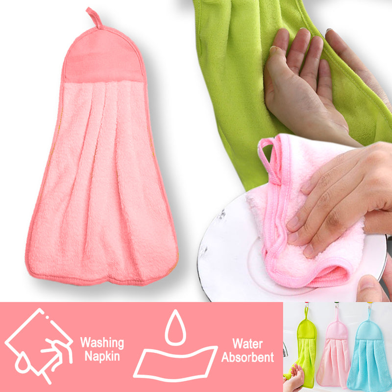 idrop Kitchen Microfiber Quick Dry Water Absorbent Hanging Cleaning Washing Towel Dish Cloth