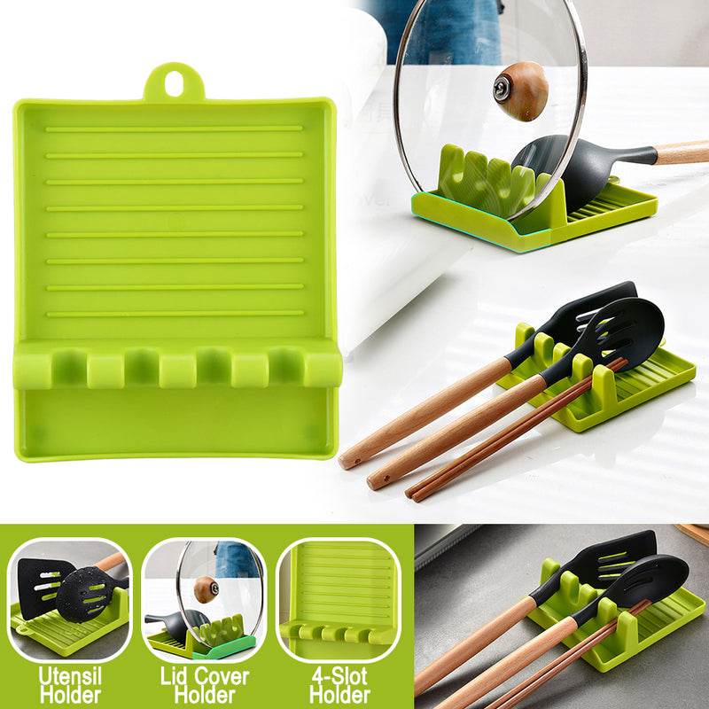idrop Multifunctional Kitchen Utensil & Lid Cover Storage Tabletop Rack