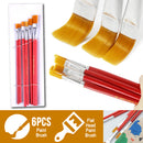 idrop 6pcs Flat Head Paint Brush Set