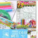 idrop Coloring Book Set with 5pcs Coloring Pencil