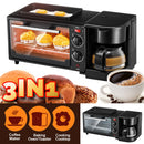 idrop 3 IN 1 Multifunctional Breakfast Maker Cooker Baking Oven & Coffee Maker