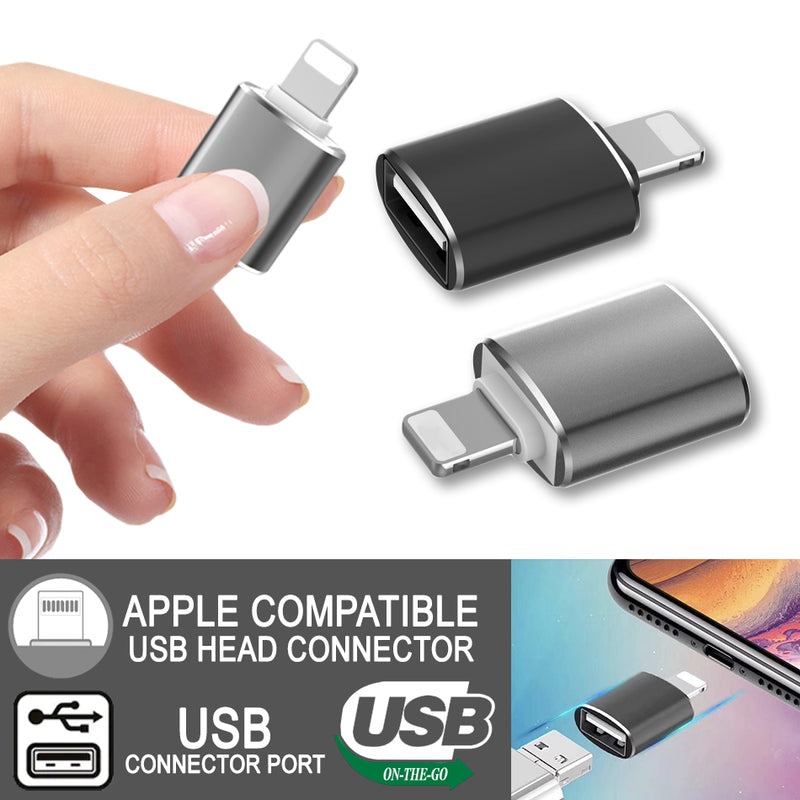 idrop OTG USB Adapter Compatible for  Apple Device Connector Port