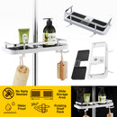 idrop Toilet Shower Mounted Storage Shelf Rack