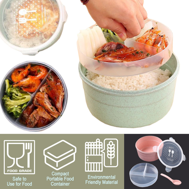 idrop Lunch Box Compact Portable Food Container with Spoon