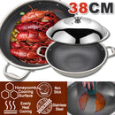 idrop 38CM Non Stick Kitchenware Cookware Cooking Pot + Lid Cover
