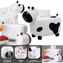 idrop 2 IN 1 Cute Cow Tissue Box Holder & Toothpick Container