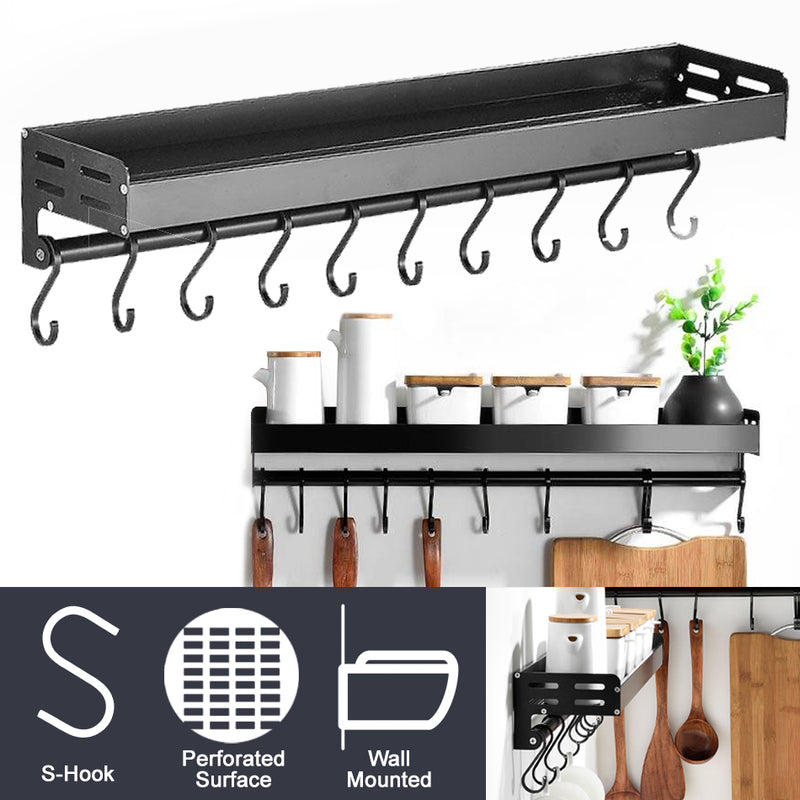 idrop Perforated Kitchen Wall Rack With Hook