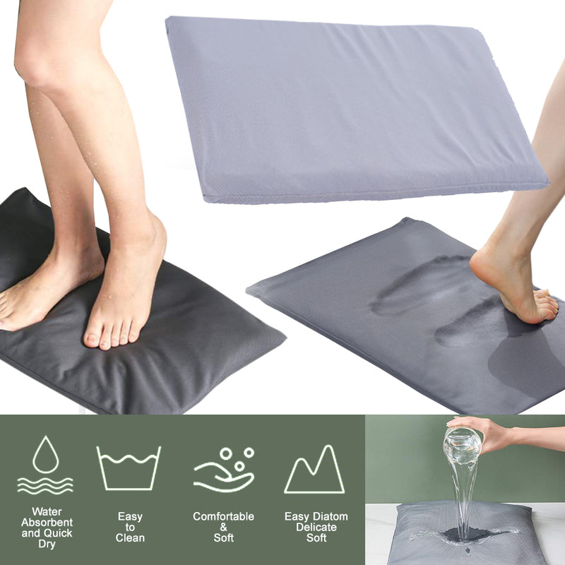 idrop Quick Drying Water Absorbent Diatom Foot Mat Pad