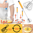 idrop Rotating Stainless Steel Egg Beater Whisk