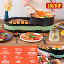 idrop Multifunction Shabu-Shabu Barbecue Grill Hotpot 1600W Electric Cooker / Tempat Masak Elektrik BBQ & Gril / 1600W涮烤一体锅(多功能料理锅)(尚烤佳SUNCOJIA)