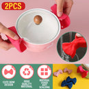 idrop [ 2PCS ] Kitchen Anti Scalding Bow Design Pot Ears Holder / Pemegang Periuk Kuali Tahan Panas / 2PCS蝴蝶结硅胶防汤夹