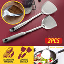 idrop [ 2PCS ] Aluminium Cooking Spatula / Spatula Memasak / 方柄铲