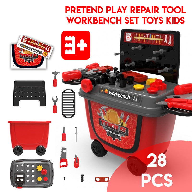 idrop Pretend Play Repair Tool Workbench Set Toys Kids