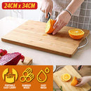 idrop [ 24CM x 34CM ] Bamboo Wood Cutting Chopping Board / Papan Pemotong Kayu Buluh / 竹菜板 24*34CM钢管菜板