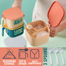 idrop Multicompartment Seasoning Storage Cup with Spoon