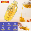 idrop [ 530ml ] Drink Shaker Mixer Cup / Cawan Goncang Air / 手打柠檬茶杯雪克杯奶茶店工具带刻度手摇杯雪壶防溅盖调酒器套装