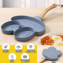 idrop Nonstick Cute Frog Head Shape Frying Pan Skillet [ 3 Slot ] / Pemanggang Tidak Lekat Bentuk Kepala Katak Comel / 3孔青蛙头造型复底煎蛋器(3格煎盘)