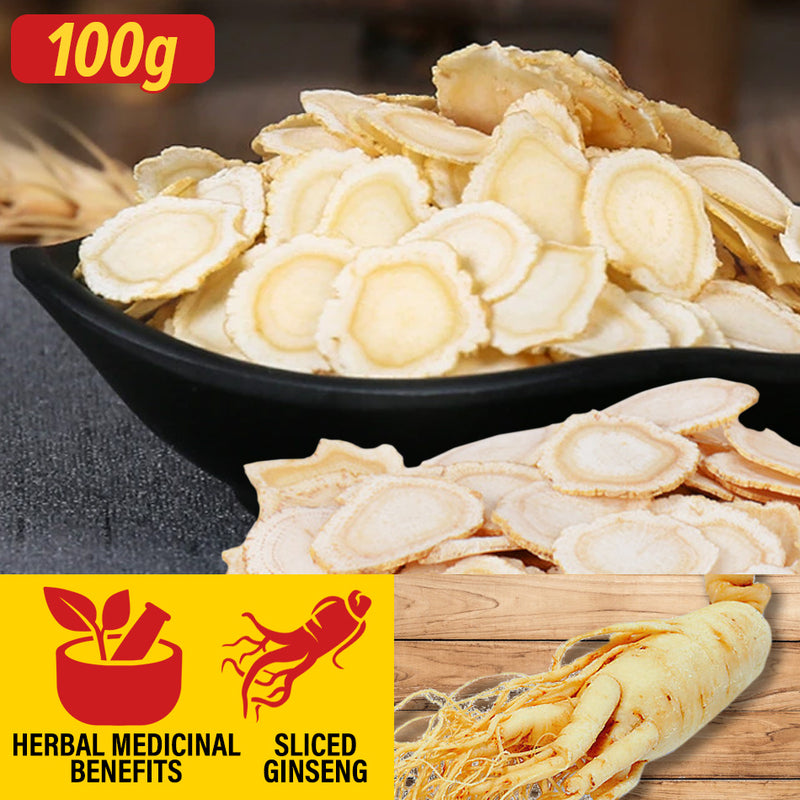 idrop 100g Authentic 100% Ginseng Slices | （100克）100%纯正特等美国花旗参