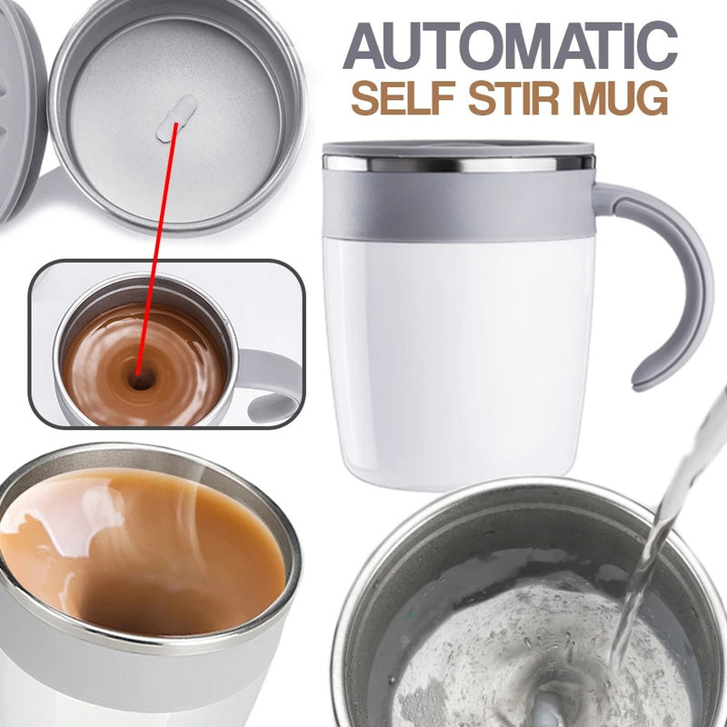 idrop 320ml Self Stirring Heat Magnetic Drinking Mug