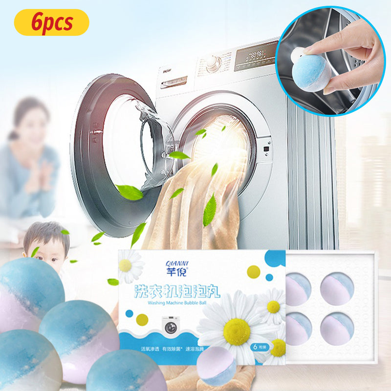 idrop [ 6pcs ] Washing Machine Cleaner Deep Cleaning Bubble Detergent Ball / Bebola Pencuci Mesin Basuh / 洗衣机泡泡丸(6粒)