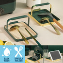 idrop Wrought Iron Spatula Holder / Pemegang Tempat Simpanan Spatula / 轻奢锅铲架(墨绿色)