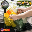 idrop PET Portable Mobile Drainage Sink Storage Basket / Bekas Sinki Penyimpanan Penyimpanan / PET移动水槽收纳篮