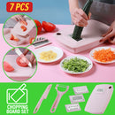idrop [ 7pcs ] Multifunction Fruit & Vegetable Cutting Board / Papan Pemotong Sayur dan Buah / 七件套萝卜刨(菜板果蔬盘七件套)(切菜器)