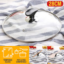 idrop 28CM Cooking Pan Pot Tempered Glass Lid Cover / Penutup Gelas Kaca Periuk Kuali 28CM / 28CM蒸锅锅玻璃盖盖