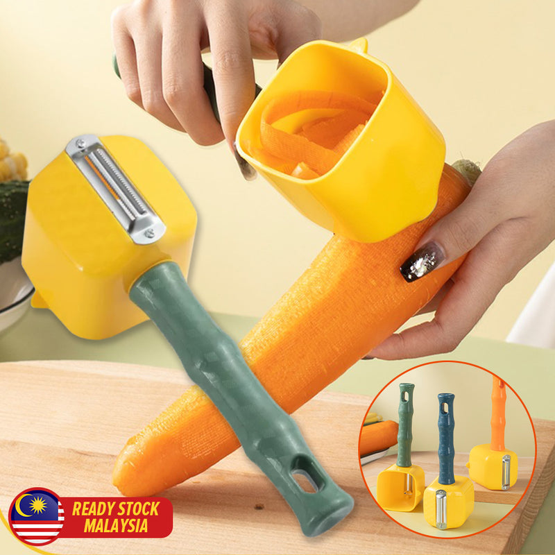 idrop Kitchen Multifunction Fruit & Vegetable Storage Peeler / Pengupas Sayur & Buah Pelbagai Guna / 收纳削皮器