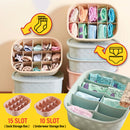 idrop Underwear & Socks Multi Compartment Slot Storage Box