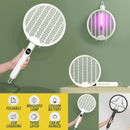 idrop Rechargeable Foldable Mosquito Swatter Zapper Killer / Raket Pemukul Nyamuk Elektrik / 可充电折叠式锂电池灭蚊拍(二合一自动灭蚊拍)