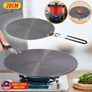 idrop [ 28CM ] Double Sided Thawing Heat Conduction Plate with Folding Handle / Piring Pencairan Konduktif Makanan / 手柄)带柄双面解冻导热板折叠款(解冻板 )