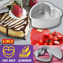 idrop [ 6in ] Heart Shape Aluminium Cake Mold / Acuan Kek Aluminium / 心形铝蛋糕模具