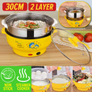 idrop [ 30CM ] 2 layer Nonstick Multifunction Electric Steamer and Cooker Cooking Pot