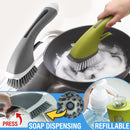 idrop Soap Dispensing Cleaning Scrubbing Washing Refillable Handheld Brush