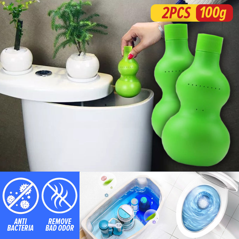 idrop [ 2PCS ] 100g Toilet Gourd Bottle Cleaning Antibacterial Detergent Cleaner / Pencuci Jamban Tandas Membunuh Kuman / 100G*2PCS洁厕葫芦瓶(1盒2支装)