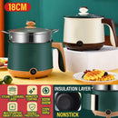 idrop [ 18CM ] Nonstick Single Handle Electric Cooking Pot + Steamer Layer / Periuk Masak Elektrik + Lapisan Stim / 18CM单柄电热蒸煮锅(英插)