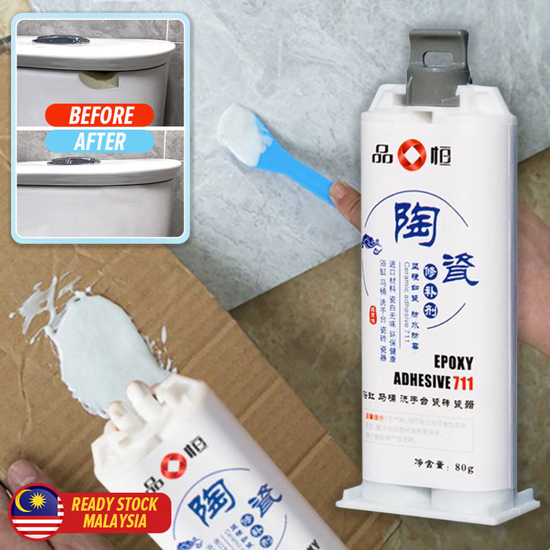 idrop [ 80G ] Epoxy Adhesive Ceramic Repair Agent / Epoksi Pembaikan Seramik / 80G陶瓷修补剂(品恒)