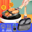 idrop [ 2-Slot ] Egg & Burger and Steak Grilling Nonstick Cooking Pan / Kuali Memasak & Memanggang / 2孔鸡蛋牛排不沾煎锅