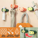 idrop Wall Mounted Mop & Sweeper Holder / Pemegang Mop & Penyapu  /卡通贴粘钩拖把架