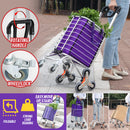 idrop Heavy Duty Foldable Grocery Cart Basket Trolley for Shopping & Courier  / Troli Mudah Alih Boleh Lipat / 用于购物和快递的重型可折叠杂货车购物篮手推车