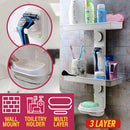 idrop [ 3 LAYER ] Multipurpose Bathroom Wall Mounted DIY Combined Rack / Rak Bilik Mandi Penyimpanan Barang / 多功能浴室壁挂式DIY组合架