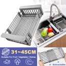 idrop Kitchen Sink Extendable Retractable Drain Wash Basket / Bakul Basuh Sinki Boleh Dipanjangkan [ 31cm~45cm ]
