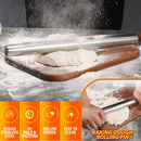idrop Kitchen SUS304 Stainless Steel Baking Dough Rolling Pin / Penggiling Doh Keluli Tahan Karat / 304不锈钢擀面杖(大号)(长)(42CM)
