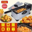 idrop [ 3 Liter ] 2200W Kitchen Electric Deep Fryer Cooker / Penggoreng Makanan / 2200W电油炸锅