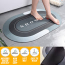 idrop Bathroom Soft Oval Diatom Floor Mat Water Absorbent Non Slip Mat / Alas Tikar Tandas Bilik Mandi Serap Air  / 椭圆软硅藻泥地垫(混色)胶底)