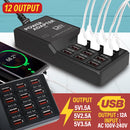 idrop 12 USB Output Port Charging Power Adapter / Adapter Pengescasan / 12个USB输出口充电电源适配器