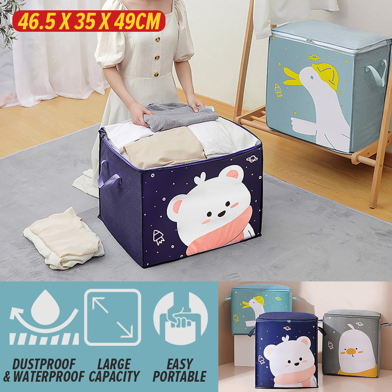 idrop [ Vertical ] Cute Quilt Storage Bag / Beg Selimut Comel / (竖)萌趣棉被收纳盒